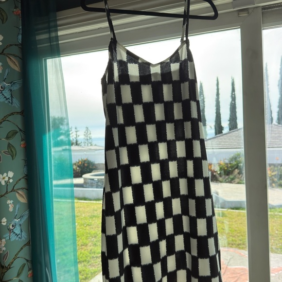 Vans Monochrome Checkered Midi Dress - Picture 2 of 5